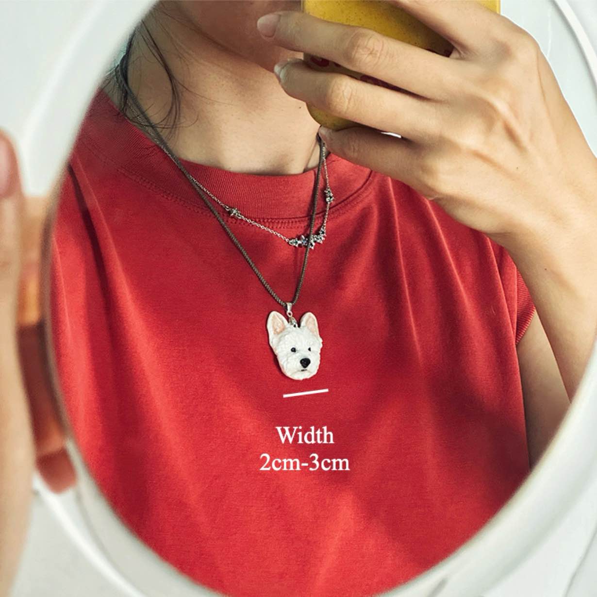 (1.5 MONTHS WAIT) Pet custom necklace, come to picture customization, dog cat rabbit bird souvenir, clay pure handmade