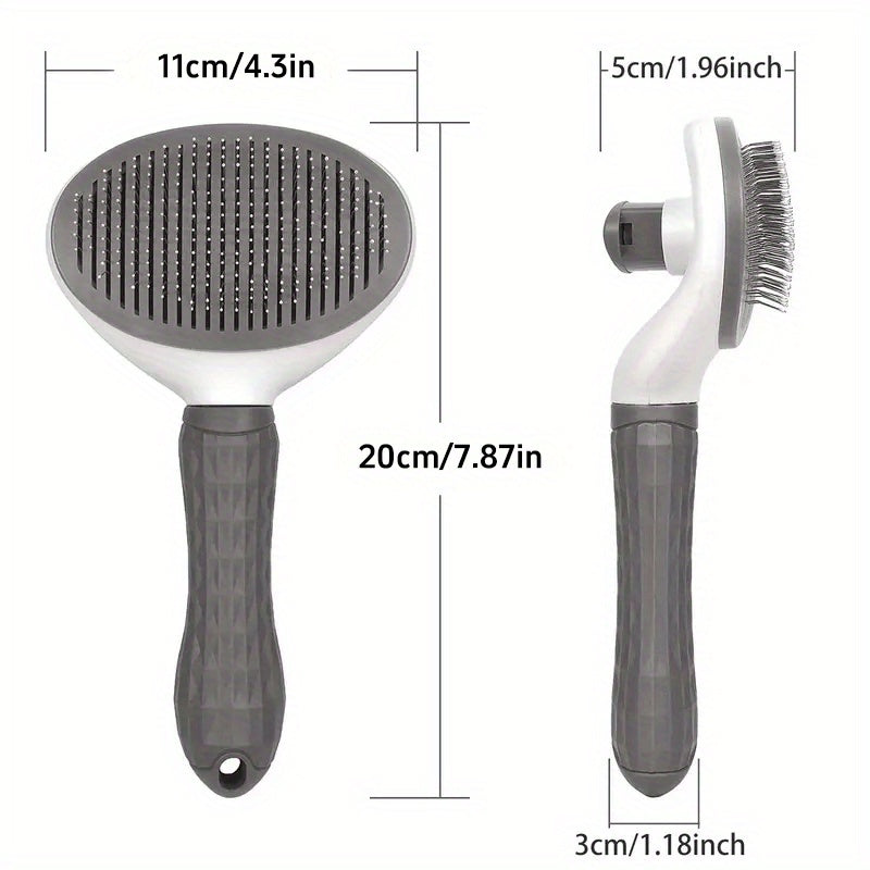 1pcs Pet Hair Removal Slicker Brush - Effortless Grooming Tool for Dogs & Cats | Durable & Gentle Design for Easy Hair Removal - Perfect Upgrade for Your Pet Grooming Routine!