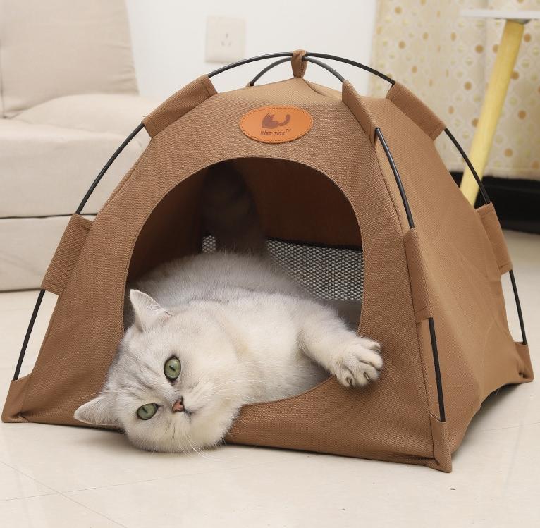 Foldable Pet Tent with Mat - Perfect for Outdoor Travel and Camping - Ideal for Cats and Dogs, Suit for all seasons, The Perfect Nest for dogs and cats living, Pet supplies