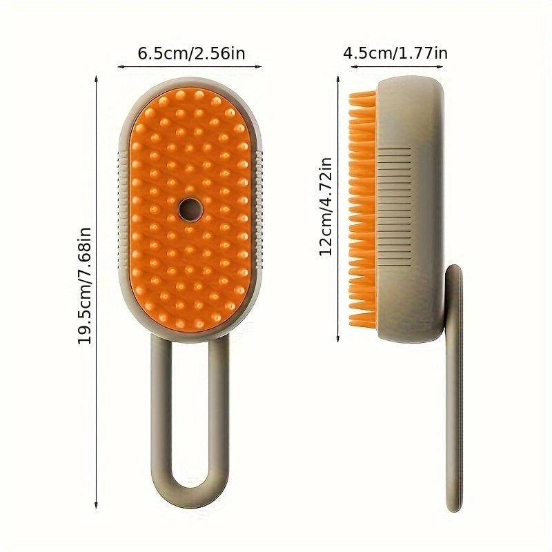 No-rinse pet cleaning brush, steam fluff removal massage comb, pet automatic hair removal spray and anti-static massage comb for dog and cat grooming