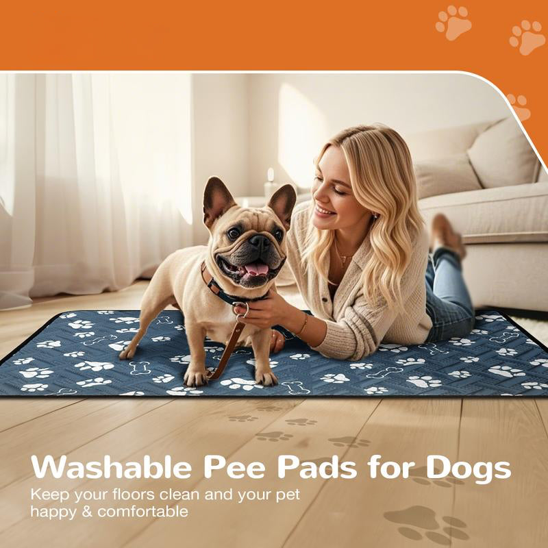 Washable Dog Crate Mat, 28"x42" Reusable Pet Bed Mat, Soft Non-Slip Waterproof Dog Sleeping Pad for Crate, Floor, Couch, Car, and Playpen