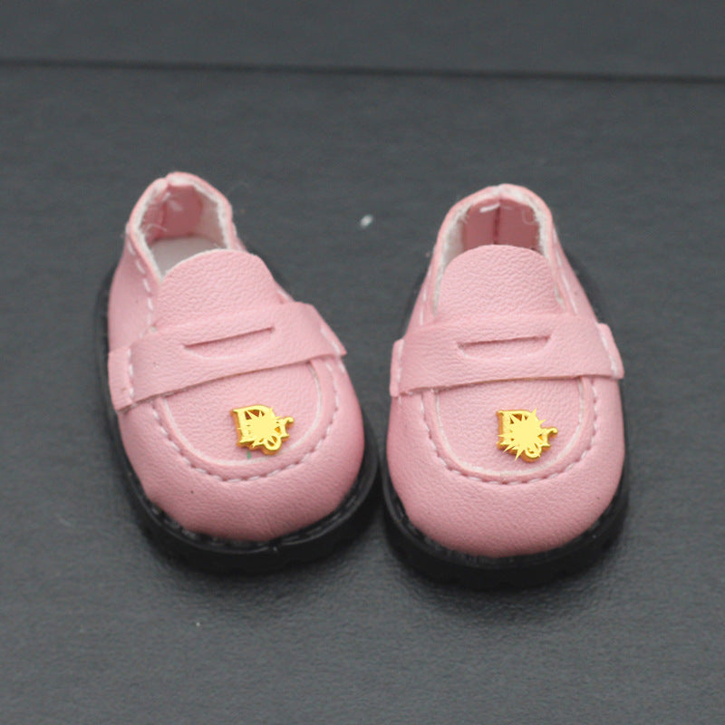 3.8CM Finger Student Shoes Small Labubu Plush Doll Toy Shoes