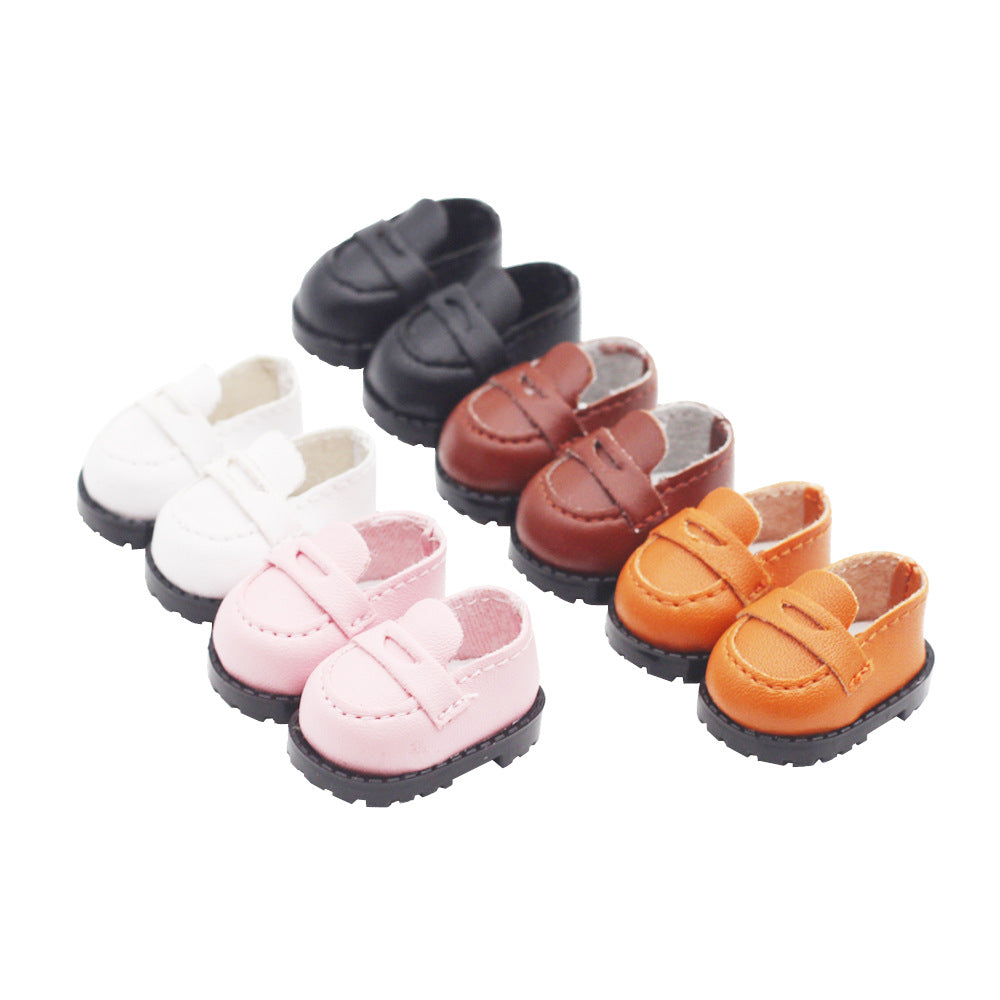 3.8CM Finger Student Shoes Small Labubu Plush Doll Toy Shoes