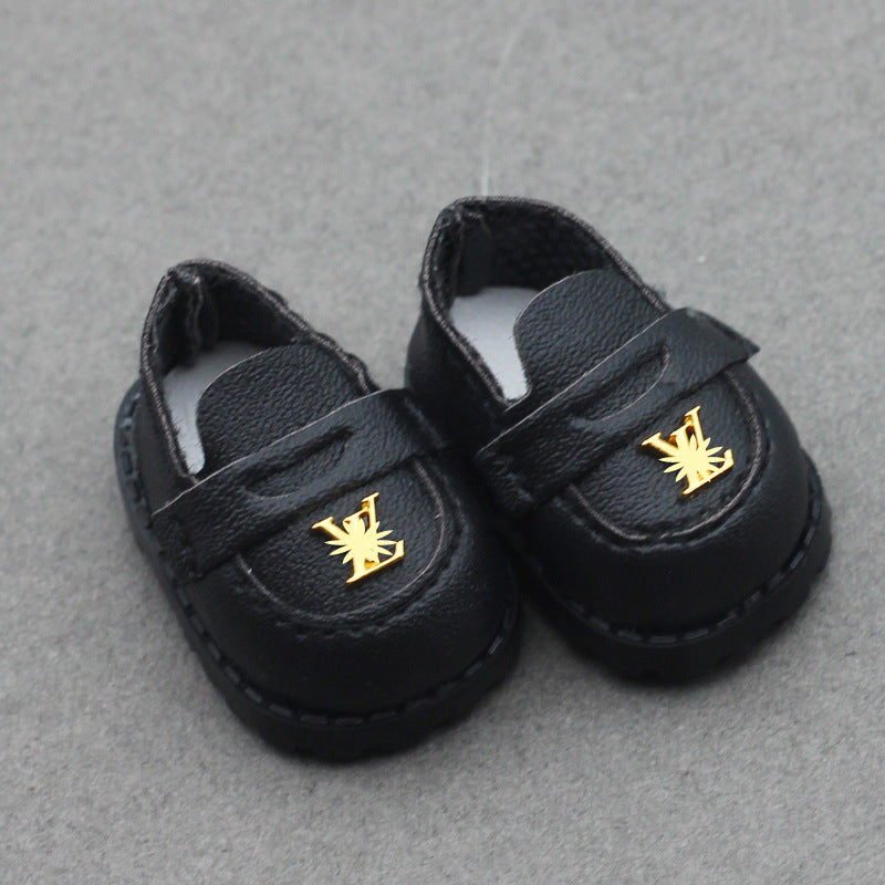 3.8CM Finger Student Shoes Small Labubu Plush Doll Toy Shoes