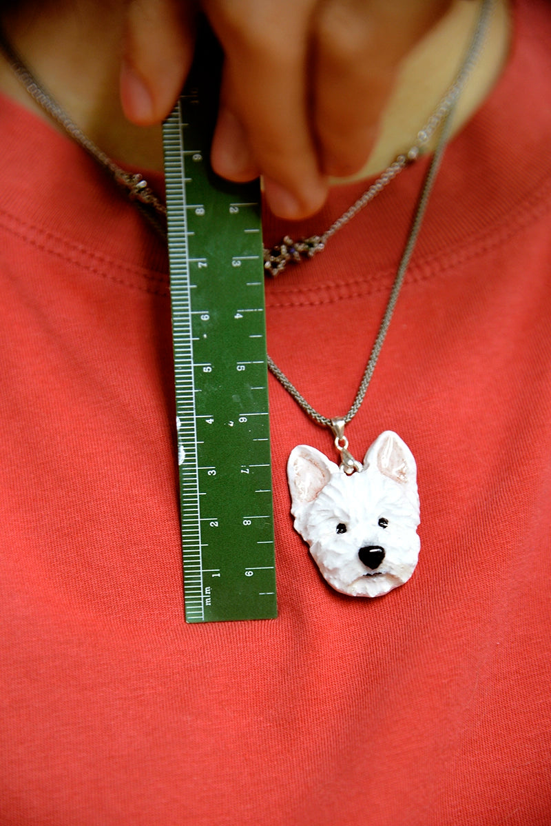 (1.5 MONTHS WAIT) Pet custom necklace, come to picture customization, dog cat rabbit bird souvenir, clay pure handmade