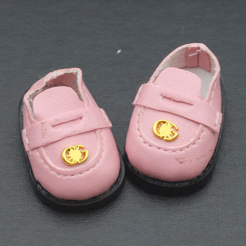 3.8CM Finger Student Shoes Small Labubu Plush Doll Toy Shoes
