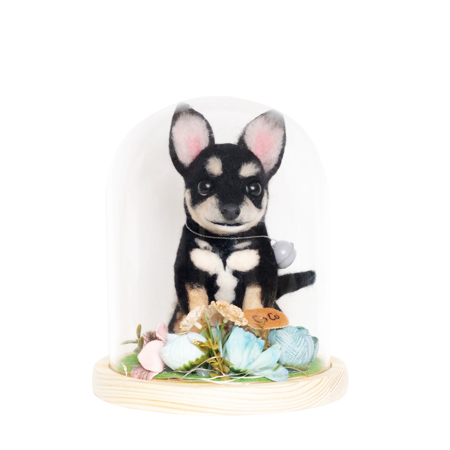 (1.5 MONTHS WAIT) Full body customization, wool felt DIY, simulated pet cat and puppy, gift living room ornament