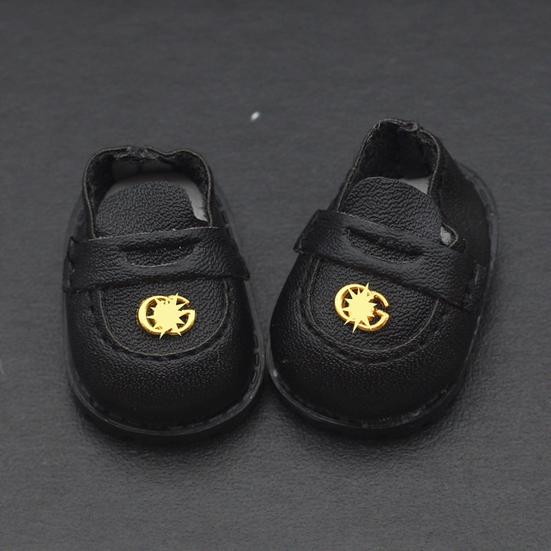3.8CM Finger Student Shoes Small Labubu Plush Doll Toy Shoes