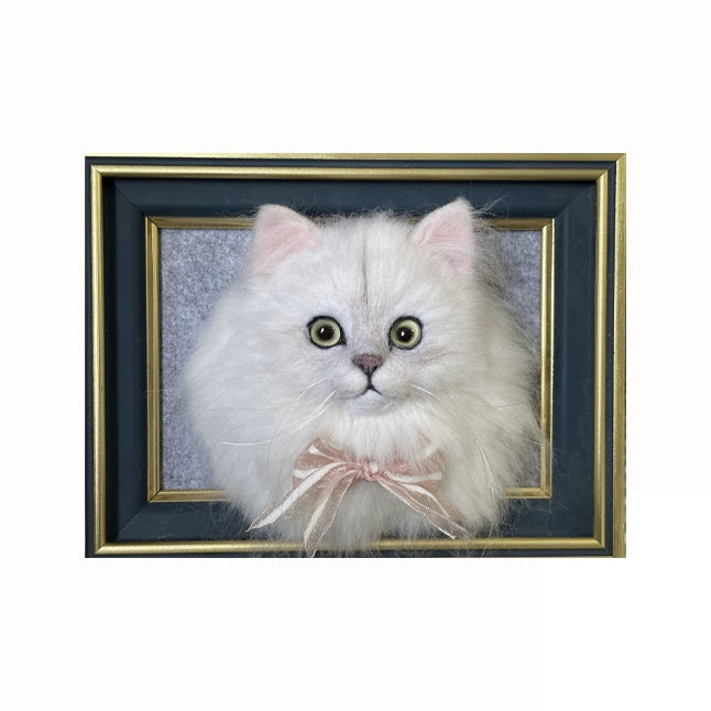 (1.5 MONTHS WAIT) Wool felt simulation pet customized commemorative gifts, DIY handmade poking music, cat and dog finished products, exquisite photo frames | Creative Pet Handicraft Workshop