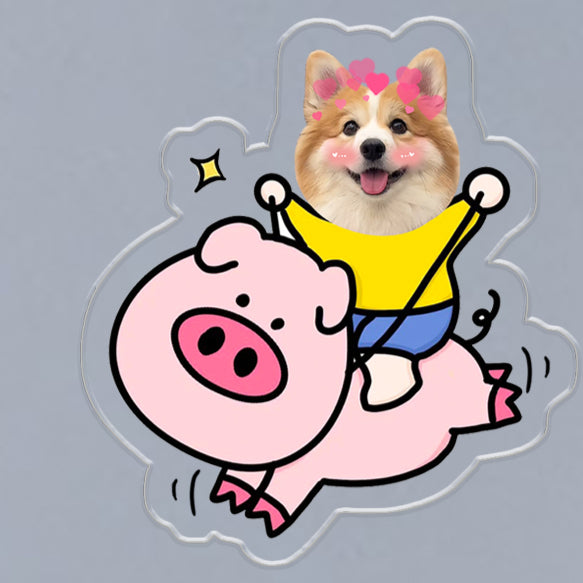 (1 WEEK WAIT) Customized photo, acrylic refrigerator sticker, pet kitten dog, magnet sticker custom